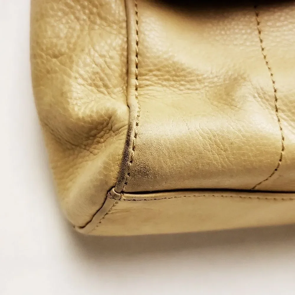 B. Makowsky tan/beige adjustable shoulder bag